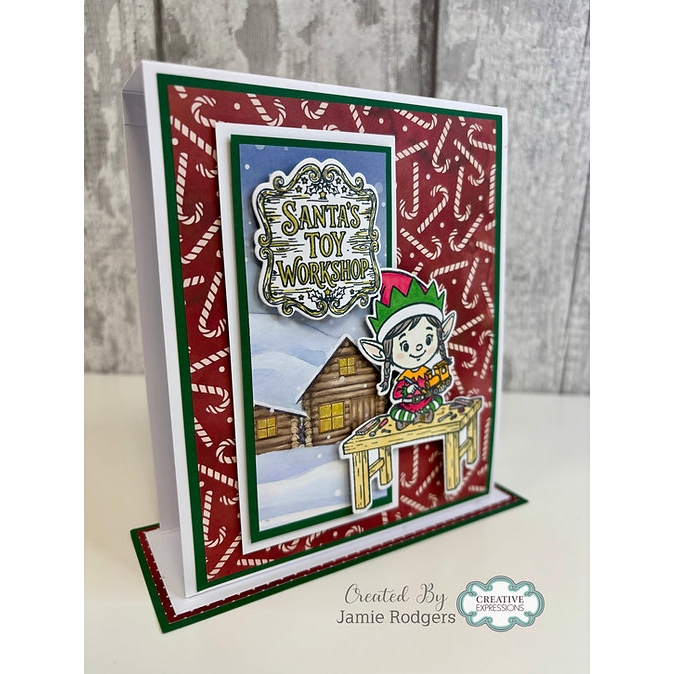Jamie Rodgers Craft - Winter Wonderland 8" x 8" 150gsm Paper Pad (40 Double-Sided Sheets) - Image 3