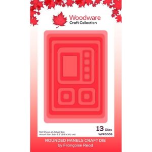 Woodware Rounded Panels Craft Die Set