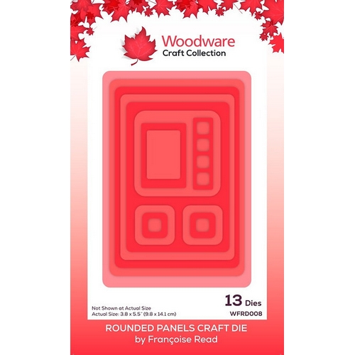 Woodware Rounded Panels Craft Die Set