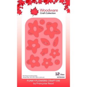 Woodware Funky Flowers Craft Die Set