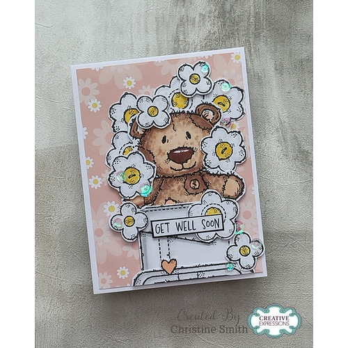 Woodware Funky Flowers Craft Die Set
