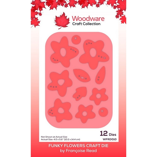 Woodware Funky Flowers Craft Die Set