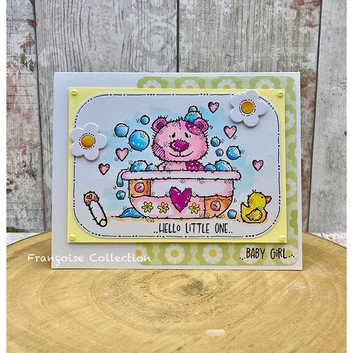 Woodware Bathtime A6 Clear Stamp Set - Image 2