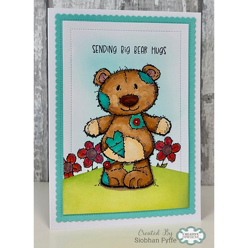 Woodware Bertie Bear A6 Clear Stamp Set - Image 4