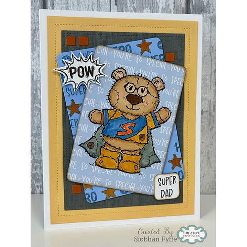 Woodware Super Bertie A6 Clear Stamp - Image 4