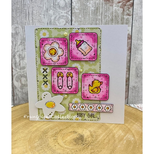 Woodware Patches A6 Clear Stamp Set - Image 2