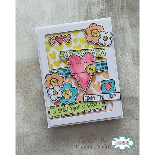 Woodware Patches A6 Clear Stamp Set - Image 6