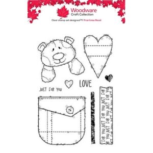 Woodware Pocketful of Love A6 Clear Stamp Set