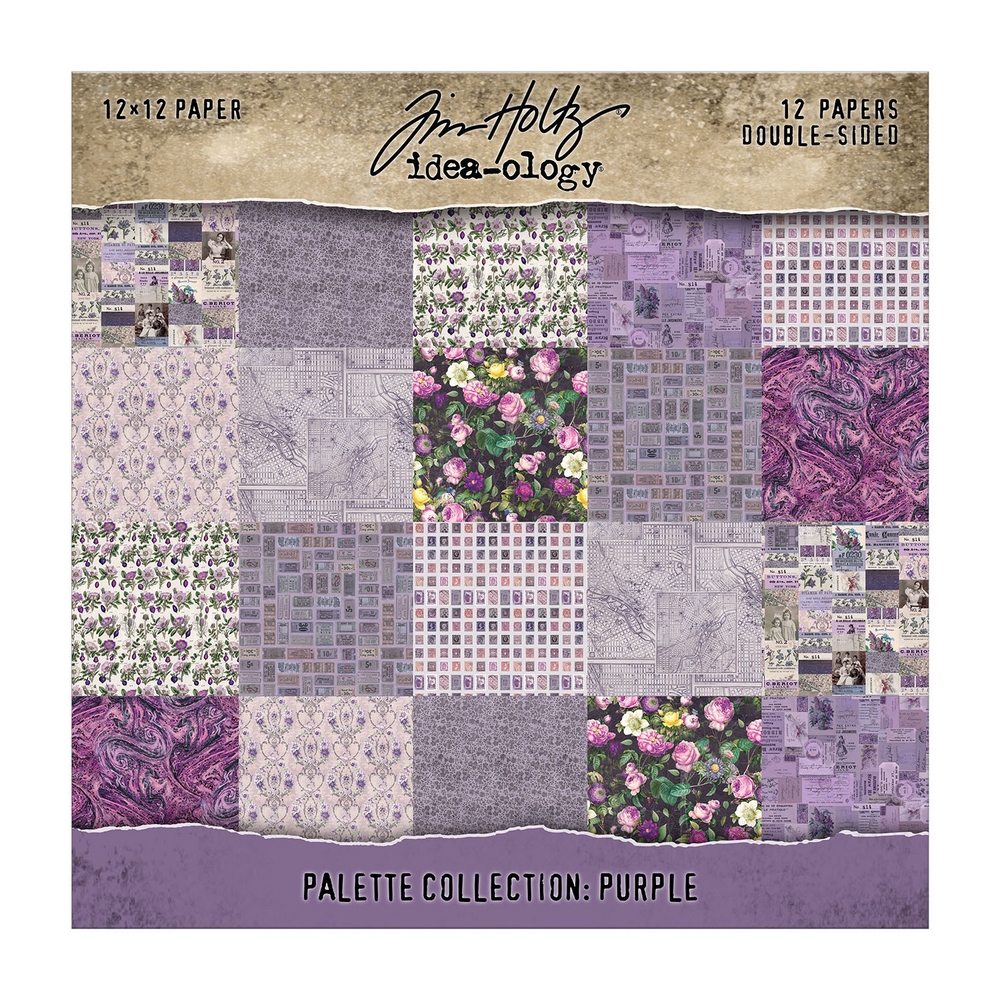 Tim Holtz Idea-ology - Palette Collection: Purple (12"x12")