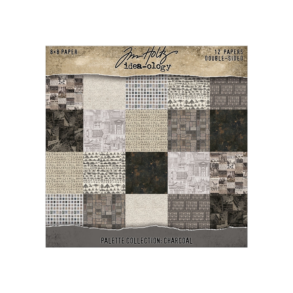 Tim Holtz Idea-ology - Palette Collection: Charcoal (8"x8")