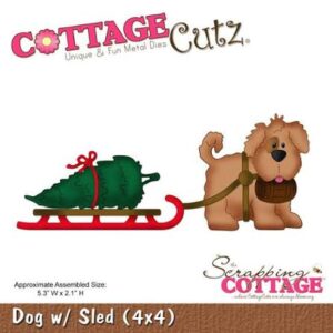CottageCutz Dog with Sled