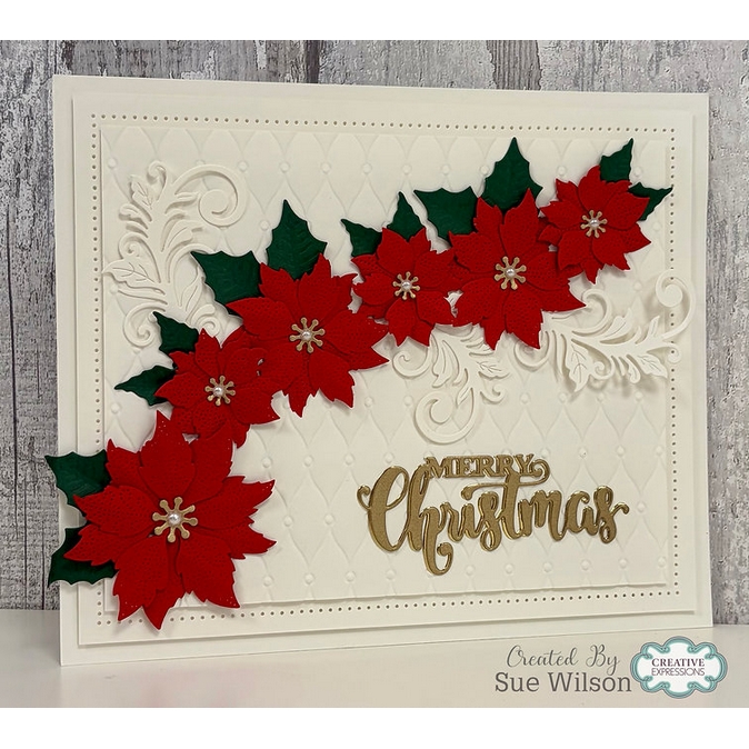 Sue Wilson - Pierced Poinsettia Craft Dies - Image 9