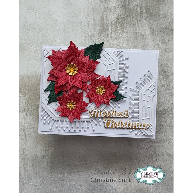 Sue Wilson - Pierced Poinsettia Craft Dies
