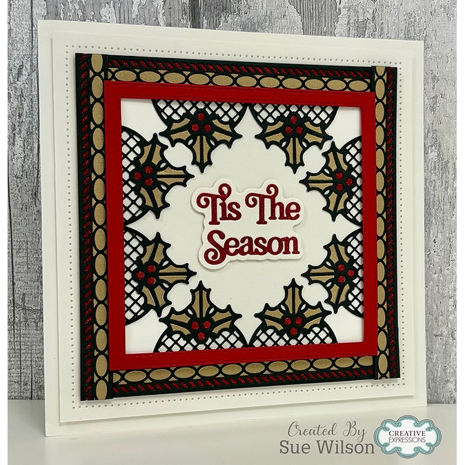 Sue Wilson - Holly Lattice Border Craft Dies - Image 2