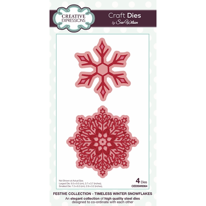 Sue Wilson - Timeless Winter Snowflakes Craft Dies