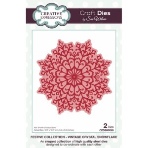 Sue Wilson - Vintage Crystal Snowflake Craft Dies