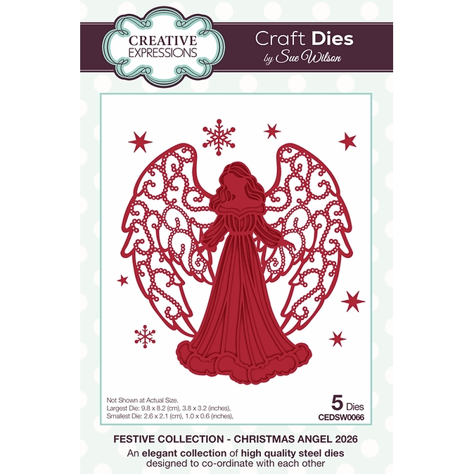 Sue Wilson - Christmas Angel 2026 Craft Dies
