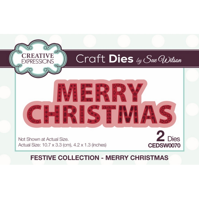 Sue Wilson - Merry Christmas Craft Dies