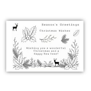 Julie Hickey Designs Christmas Wishes A6 Stamp Set