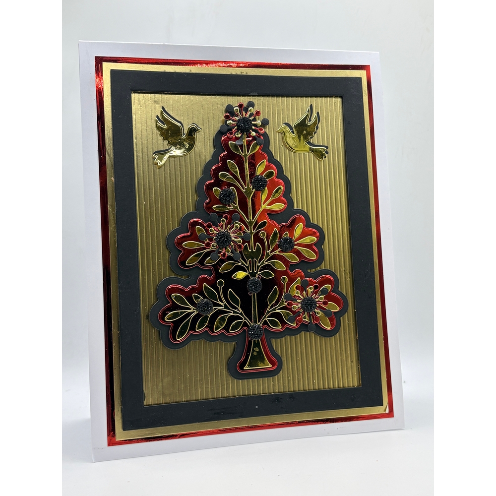 John Next Door Christmas Cutting Die Bundle - Stocking, Tree, Peace & Window - Image 16
