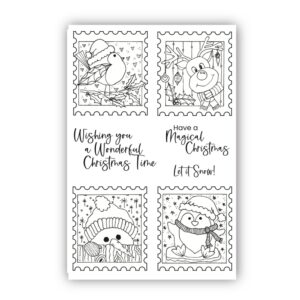 Julie Hickey Designs Christmas Cuties A6 Stamp Set