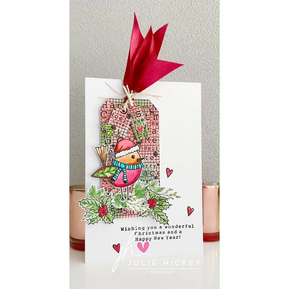 Julie Hickey Designs Christmas Birds Galore A4 Stamp Set - Image 2