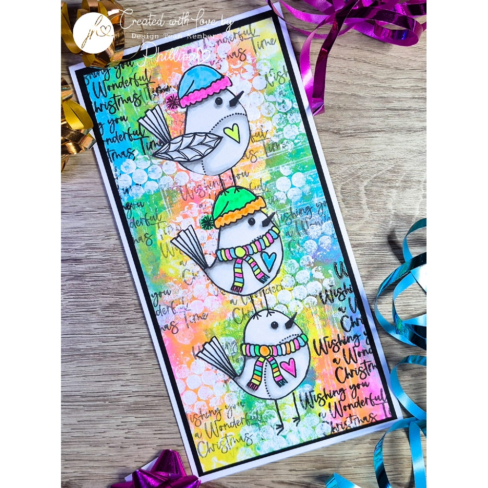Julie Hickey Designs Christmas Birds Galore A4 Stamp Set - Image 5