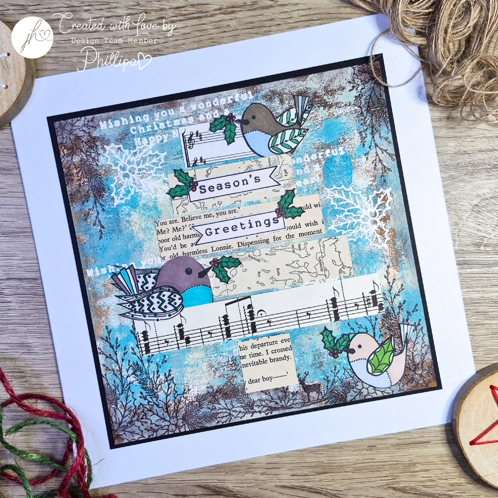 Julie Hickey Designs Christmas Birds Galore A4 Stamp Set - Image 3
