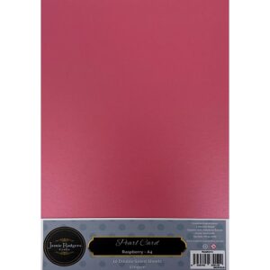 Jamie Rodgers Crafts Raspberry Double-Sided Pearl Card 270gsm A4 10 Sheets