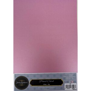 Jamie Rodgers Crafts Lilac Double-Sided Pearl Card 270gsm A4 10 Sheets