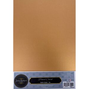 Jamie Rodgers Crafts Satin Gold Double-Sided Pearl Card 270gsm A4 10 Sheets