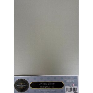 Jamie Rodgers Crafts Sterling Silver Double-Sided Pearl Card 270gsm A4 10 Sheets