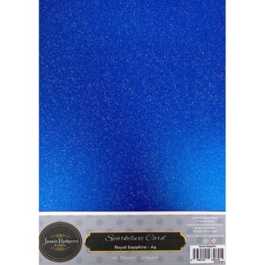 Jamie Rodgers Crafts - Sparkeluxe Royal Sapphire Card 300gsm A4 10 Sheets