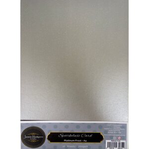 Jamie Rodgers Crafts - Sparkeluxe Platinum Frost Card 300gsm A4 10 Sheets