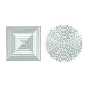 Presscut Nesting Stitch Die Squares & Plain Circles set