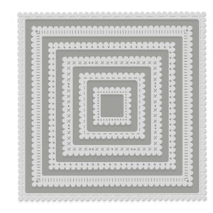 Sweet Dixie Scallop Edge Stitched Mats Nesting die set