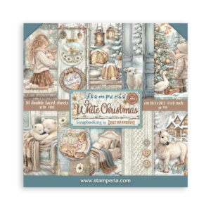 Stamperia - White Christmas - 8"x8" Double Sided Scrapbooking Pad