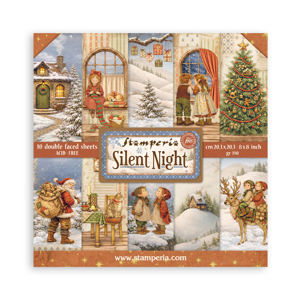 Stamperia - Silent Night - 8"x8" Double Sided Scrapbooking Pad