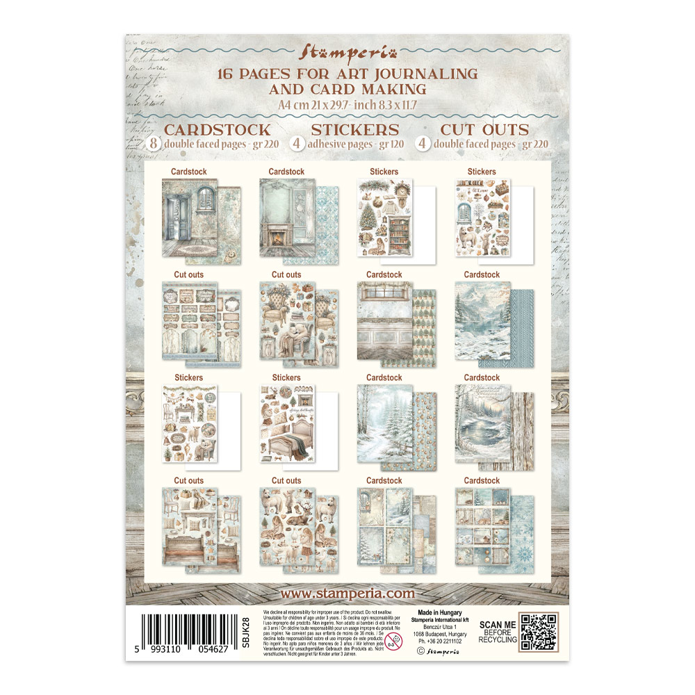 Stamperia - White Christmas Junk Journal