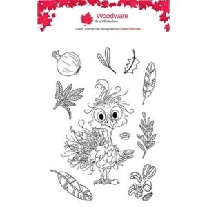 Woodware Geoff A6 Clear Stamp Set