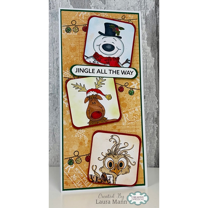 Woodware Puddles A6 Clear Stamp Set - Image 5