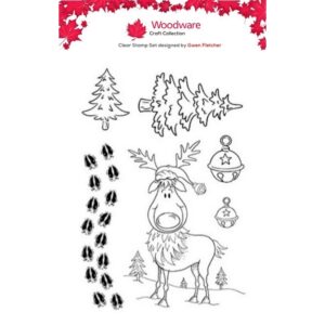 Woodware Rodney A6 Clear Stamp Set