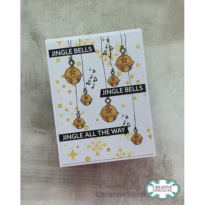 Woodware Celestial Star Background A6 Clear Stamp Set