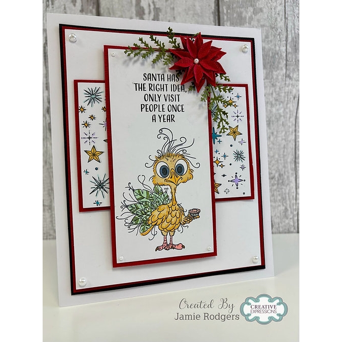 Woodware Celestial Star Background A6 Clear Stamp Set - Image 5