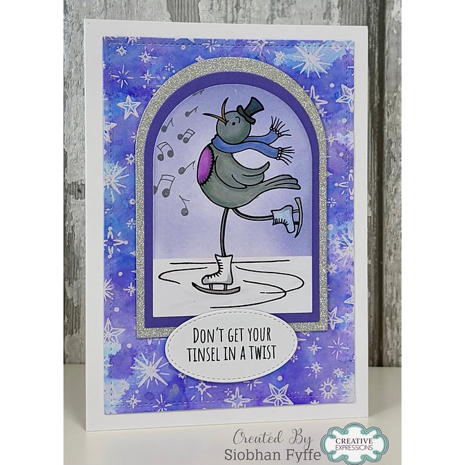 Woodware Celestial Star Background A6 Clear Stamp Set - Image 4