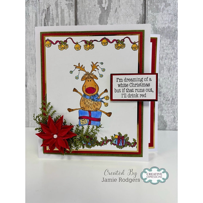 Woodware Festive Garlands A6 Clear Stamp Set - Image 2