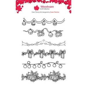 Woodware Festive Garlands A6 Clear Stamp Set
