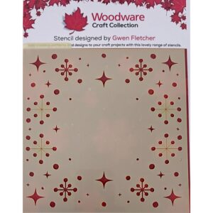 Woodware Spangles 6x6" Stencil