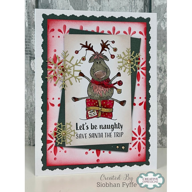 Woodware Nordic Frost 6x6" Stencil - Image 5