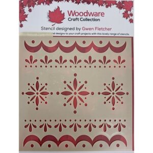 Woodware Nordic Frost 6x6" Stencil